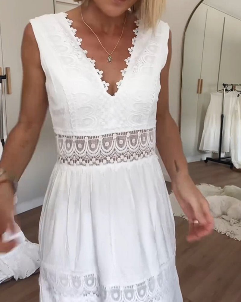 Ana™ | Vestido Elegante de Encaje con Escote en V