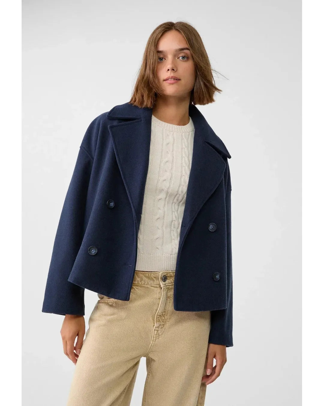 Adriana | Chaqueta cruzada elegante con botones - Camila Fashions