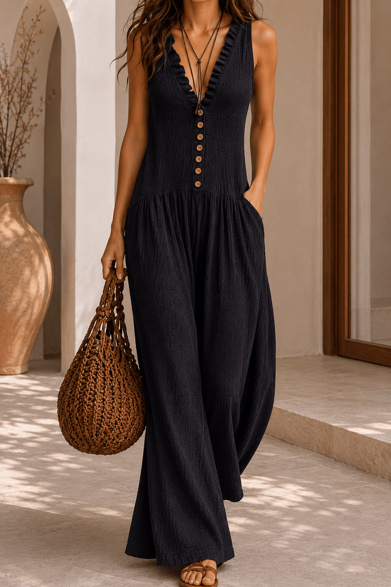 Evasion Jumpsuit | Relaxed Wide-Leg Silhouette