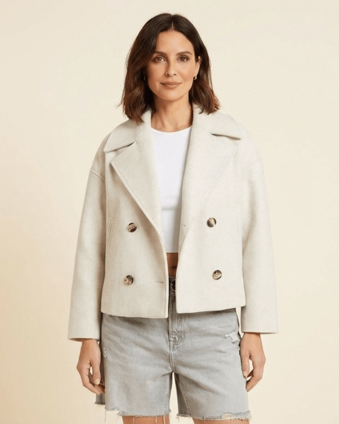 Adriana | Chaqueta cruzada elegante con botones - Camila Fashions