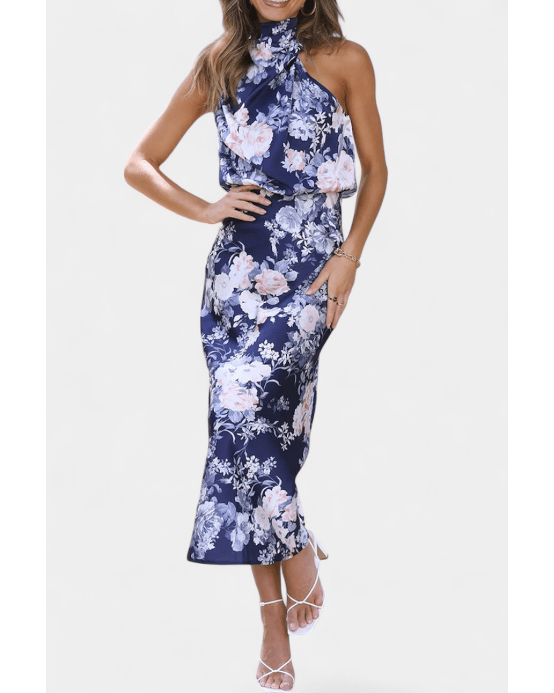 Lisa | Maxi Floral Halter - Camila Fashions