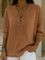 Mila – Jersey con cordones