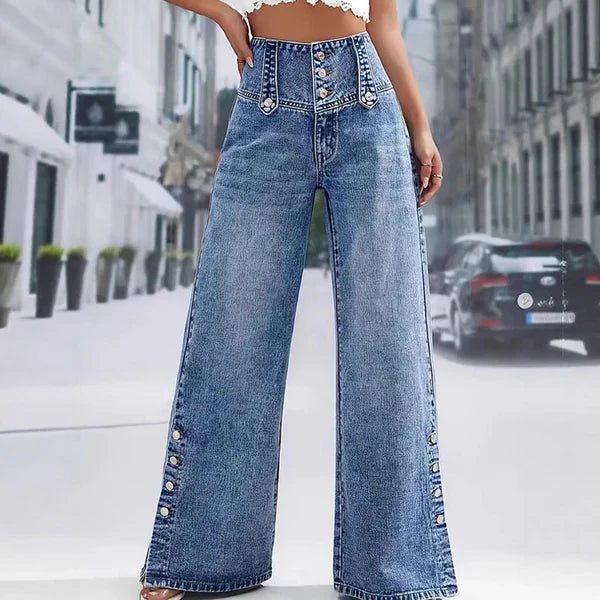 Abril | High-Waisted Wide-Leg Jeans