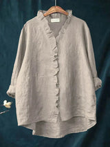 Sabela - Camisa informal con volantes