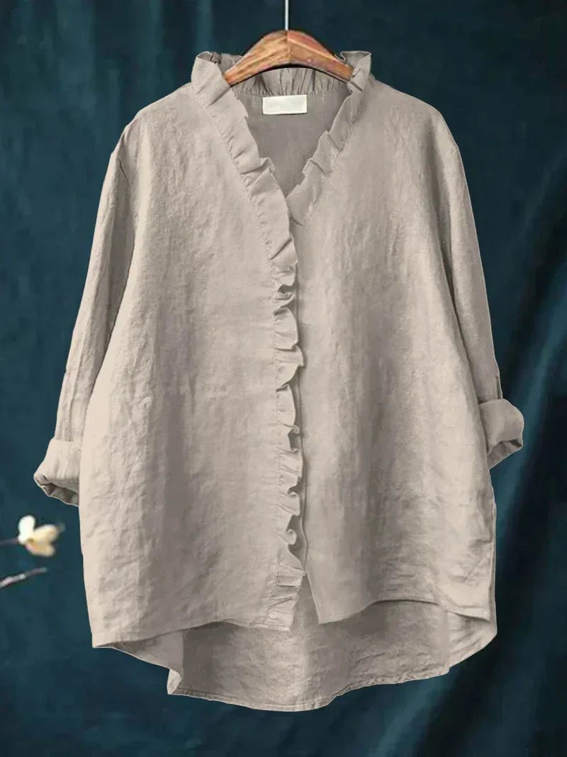 Sabela - Camisa informal con volantes