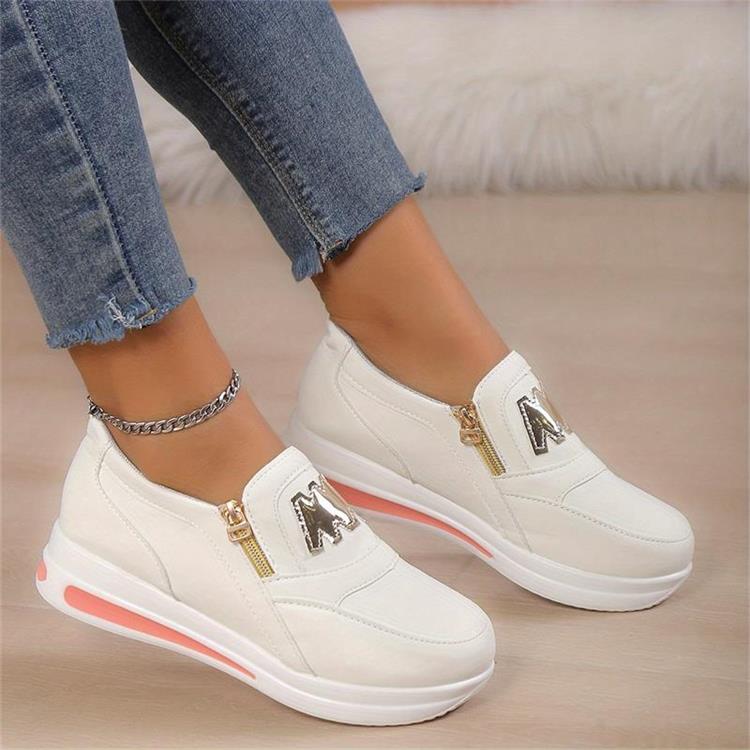 Alicia - Zapatillas cómodas con cremallera