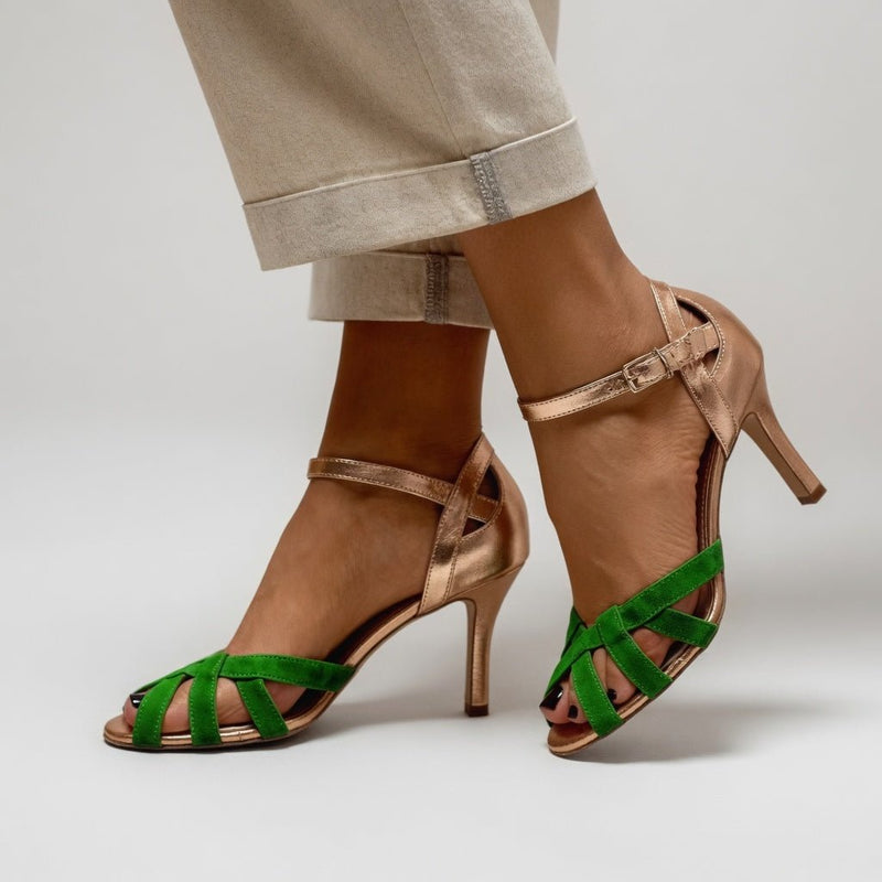 Amélia™ — Braided Stiletto Sandals, Retro Feminine Elegance