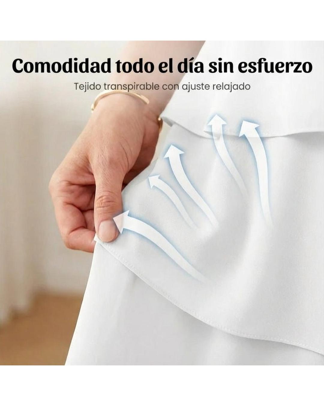 Brisa - Vestido elegante de capas y volantes - Camila Fashions
