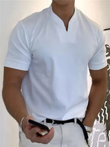 Pablo - Camiseta con cuello en V transpirable y corte clásico