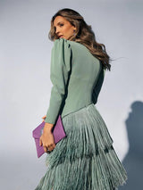 Sofía - Vestido con Flecos Elegante