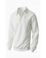 Hugo – Cable-Knit Half-Zip Jumper - Camila Fashions