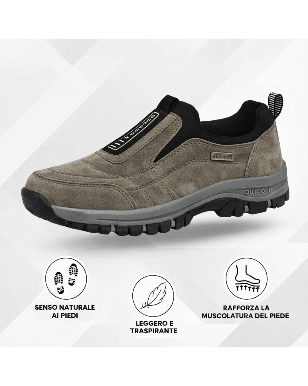 Pietro | Zapatos sin cordones, informales, antideslizantes y ortopédicos - Camila Fashions