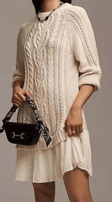 Sofía - Vestido de punto con falda plisada