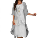 Teresa - Conjunto elegante de vestido y chaqueta