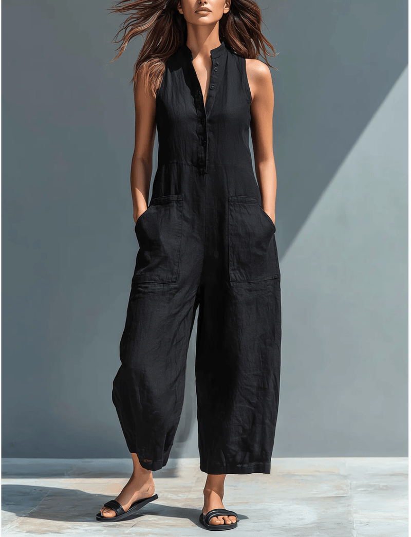 Minimalist sleeveless jumpsuit