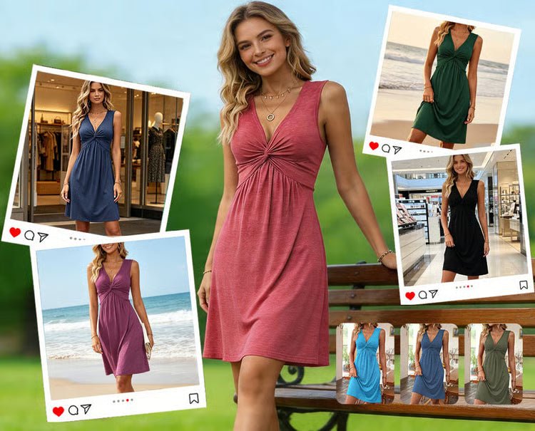 Camila - Vestido favorecedor con efecto silueta estilizada