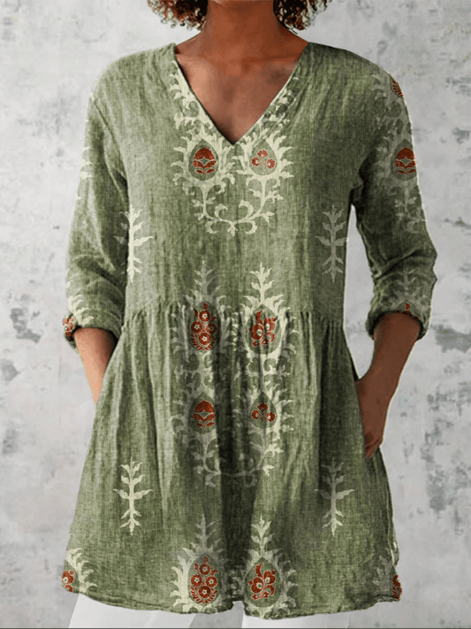 Carmen | Blusa larga de cuello en V