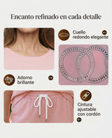 Nerea - Conjunto de dos piezas con top y pantalón holgado