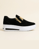 Alicia - Zapatillas cómodas con cremallera