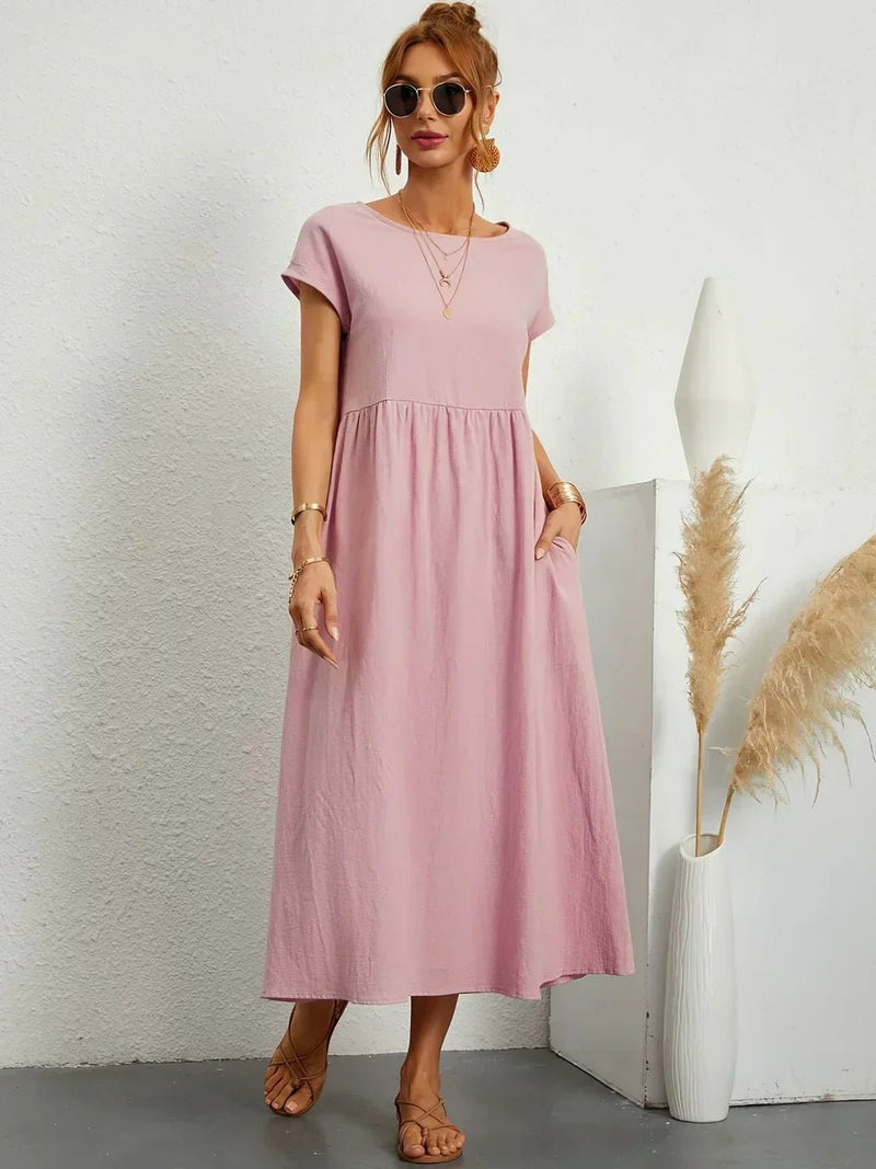 Gabriela - Vestido midi fluido de elegancia atemporal