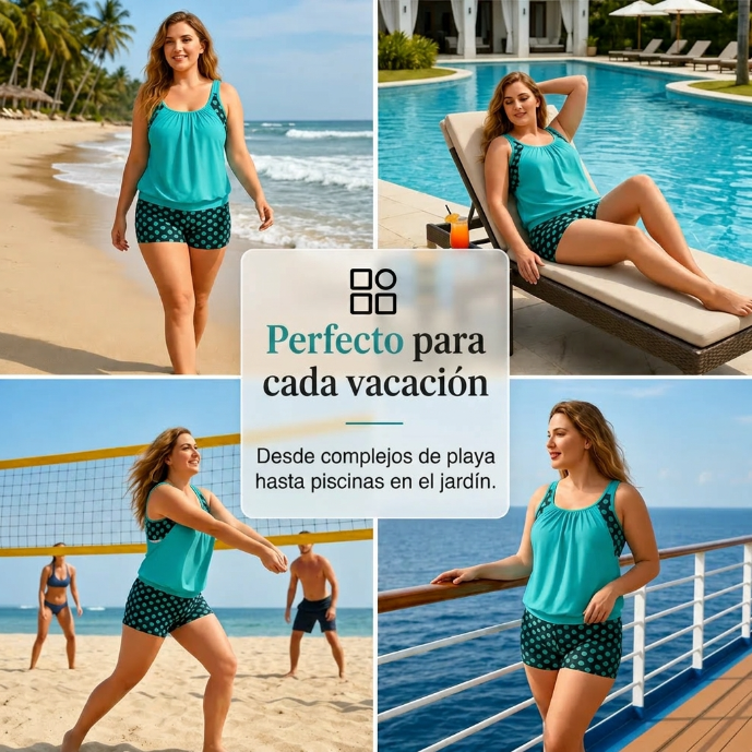 Nerea - Conjunto Tankini Moldeador