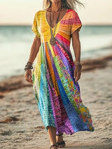 Luna | Vestito Boho con Design Estivo