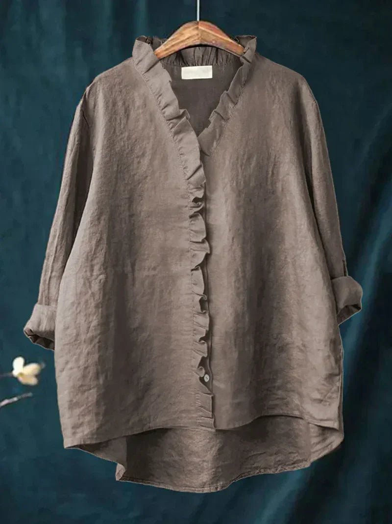 Sabela - Camisa informal con volantes