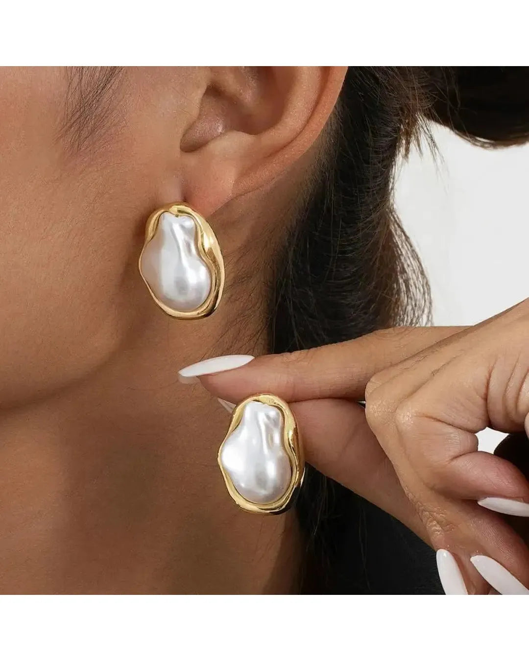 PENDIENTES PERLA - Camila Fashions