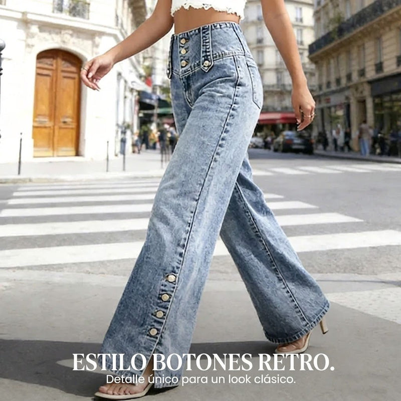 Abril | High-Waisted Wide-Leg Jeans