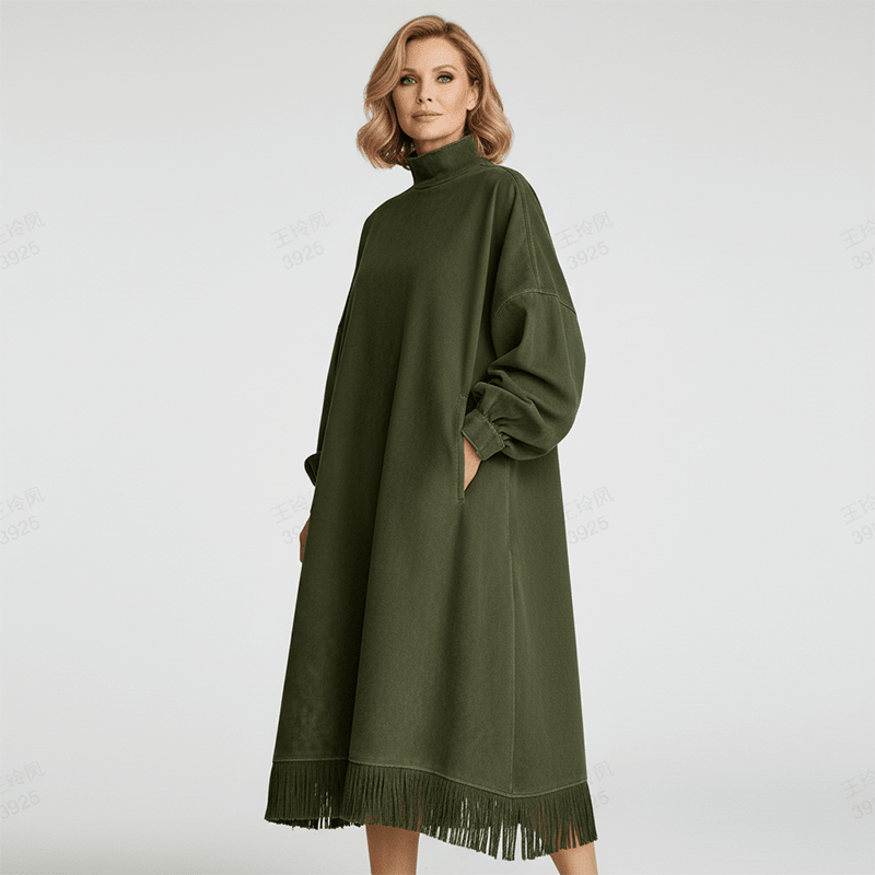 Teresa – Vestido fluido de ante sintético