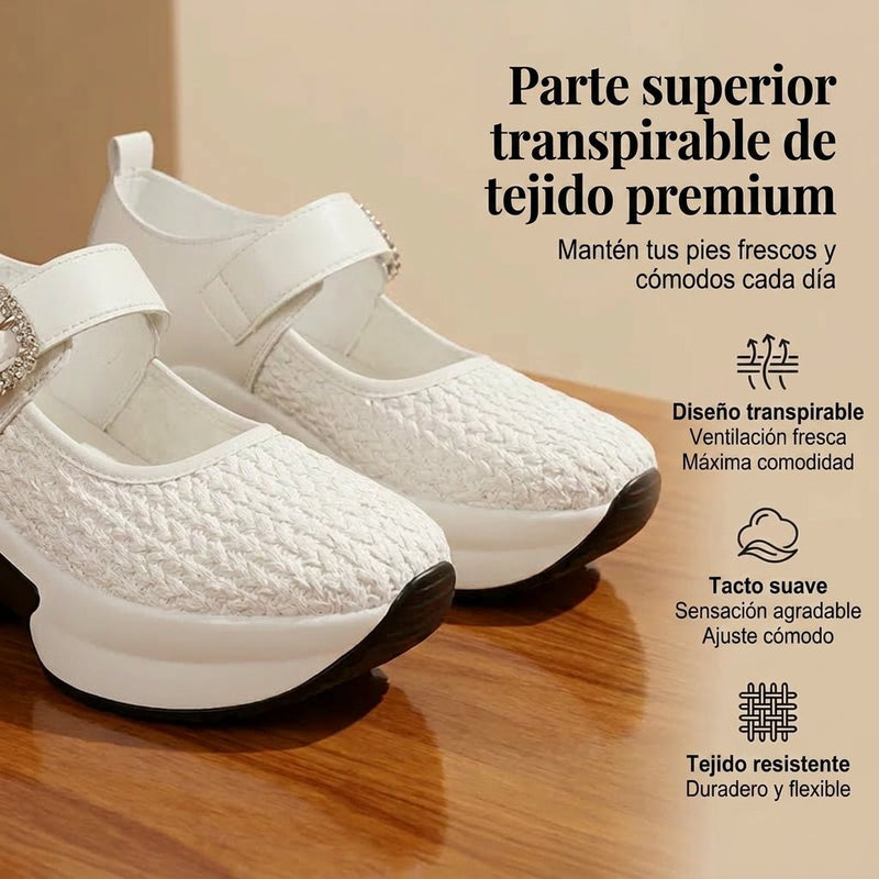 Nora - Mary Janes de plataforma transpirables y cómodas