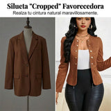 Sara - Chaqueta de mujer de imitación de ante