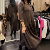 Mara – Vestido casual con escote redondo