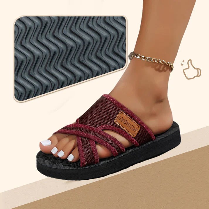 Mía - Sandalias de tiras cruzadas ligeras y cómodas