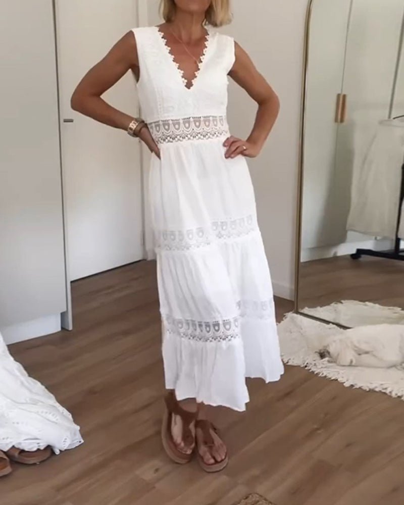 Ana™ | Vestido Elegante de Encaje con Escote en V