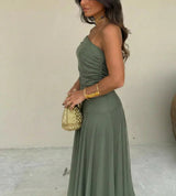 Catalina - Vestido asimétrico de mesh