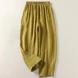 Amalia - Pantalón fluido de algodón y lino