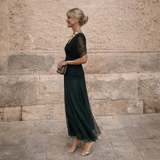Lydia | Off-the-shoulder maxi dress