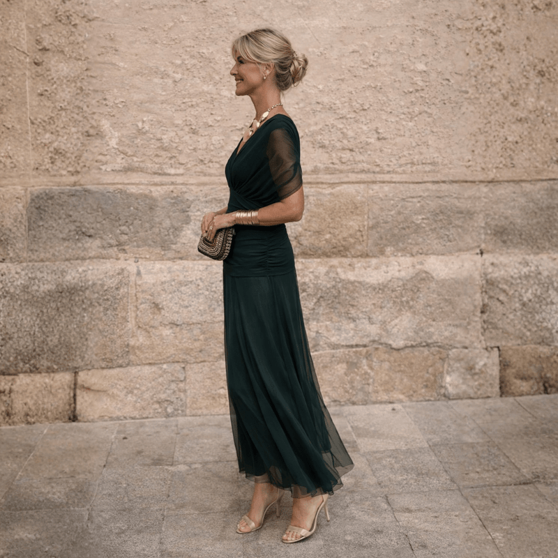 Lydia | Off-the-shoulder maxi dress