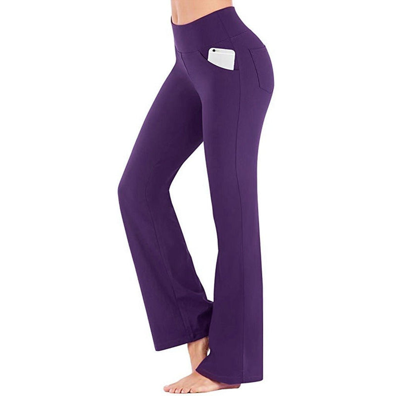 Diana - Pantalón de cintura alta elástico y corte ancho