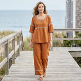 Marisa - Conjunto casual con detalles calados