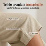 Abril - Pantalones capri ligeros con cintura elástica