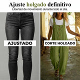 Olivia - Mono casual de tirantes con botones y ajuste holgado