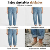Vera - Mono vaquero holgado para mujer con bolsillos