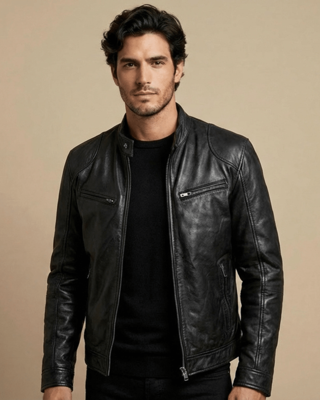 CHAQUETA CUERO - Camila Fashions