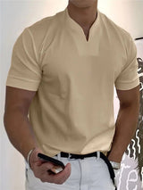 Pablo - Camiseta con cuello en V transpirable y corte clásico