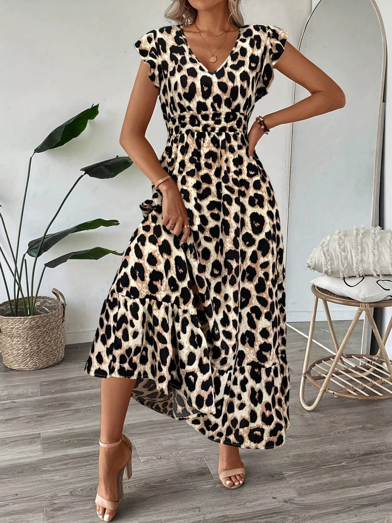 Candela - Vestido maxi barroco con escote en V