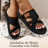 Mía - Sandalias de tiras cruzadas ligeras y cómodas
