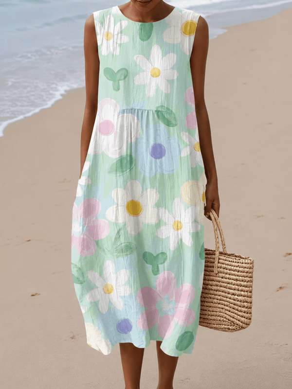Erin™ Midi Dress Pastel Blossom
