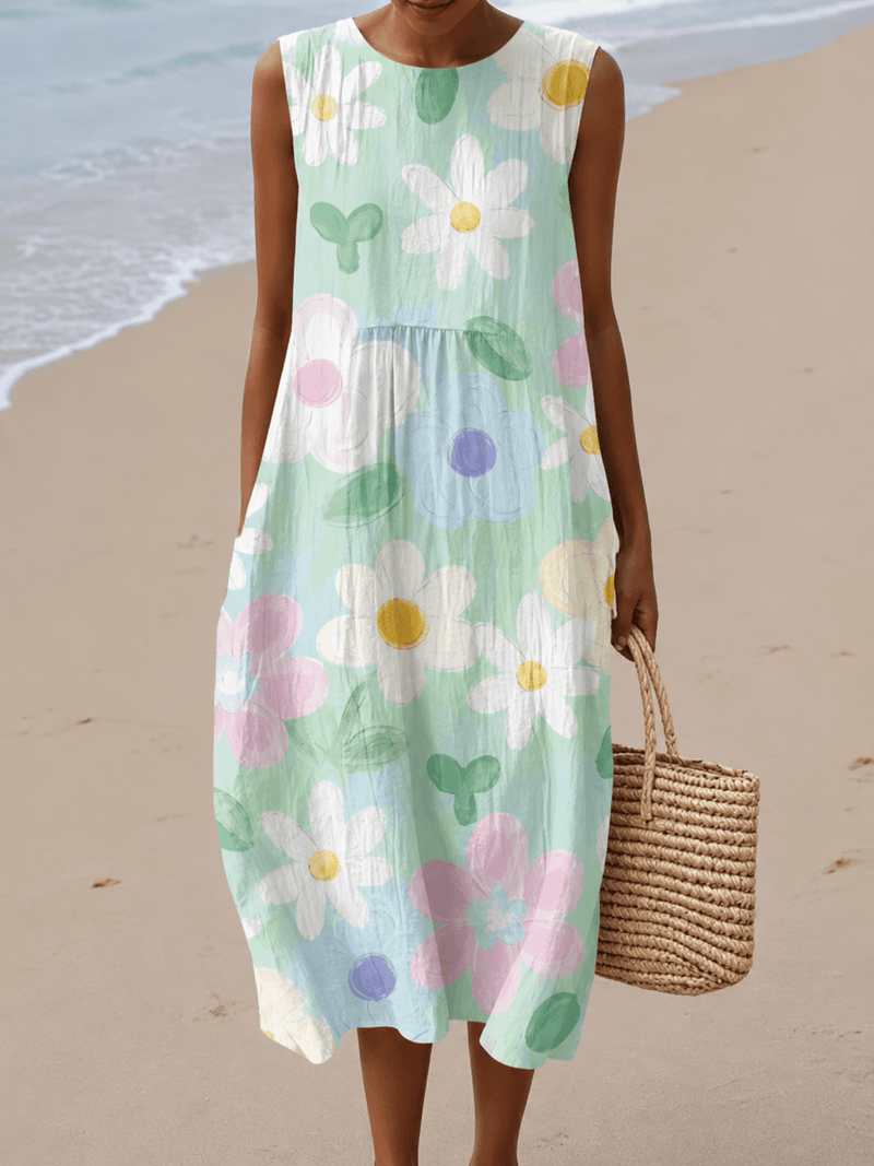 Erin™ Midi Dress Pastel Blossom